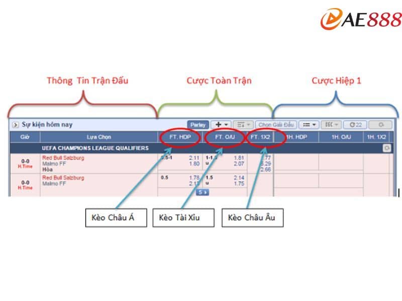 Hướng dẫn cách xem bảng tỷ lệ kèo Hướng dẫn cách xem bảng tỷ lệ kèo